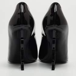 Saint Laurent Black Patent Opyum Pointed Pumps Size 36.5