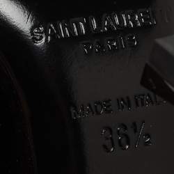 Saint Laurent Black Patent Opyum Pointed Pumps Size 36.5