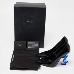 Pre Owned Saint Laurent Black Patent Leather Opyum Pumps Size 35.5