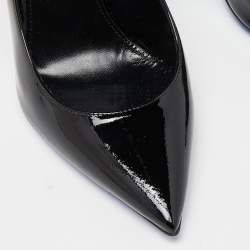 Pre Owned Saint Laurent Black Patent Leather Opyum Pumps Size 35.5