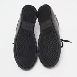 Pre Owned Saint Laurent Paris Black Leather Andy Low Top Sneakers Size 44