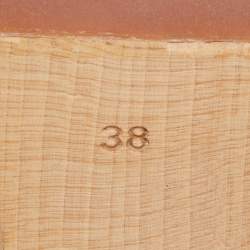 Pre Owned Saint Laurent Purple Patent Leather Slide Sandals Size 38