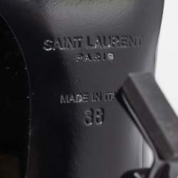 Saint Laurent Black Patent Leather Opyum Pumps Size 38