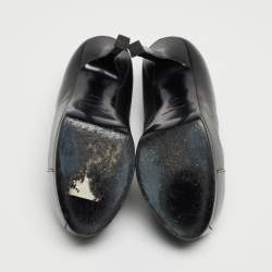 Saint Laurent Black Patent and Leather Tribtoo Platform Pumps Size 38.5