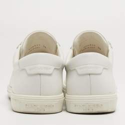 Saint Laurent White Leather Andy Low Top Sneakers Size 39