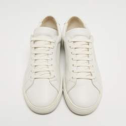 Saint Laurent White Leather Andy Low Top Sneakers Size 39