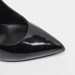 Pre Owned Saint Laurent Black Patent Leather Anja Pumps Size 37