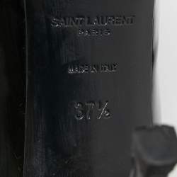 Saint Laurent Black Patent Leather Tribtoo Platform Pumps Size 37.5