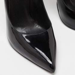 Saint Laurent Black Patent Leather Thorn Pumps Size 41.5 