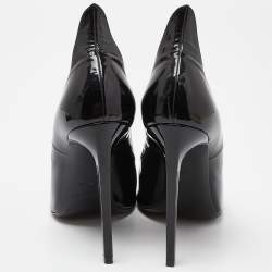 Saint Laurent Black Patent Leather Thorn Pumps Size 41.5 