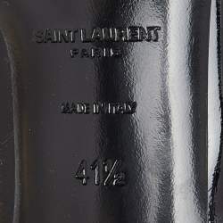 Saint Laurent Black Patent Leather Thorn Pumps Size 41.5 