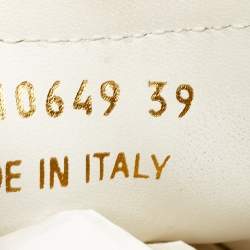 Pre Owned Saint Laurent White Leather Court Classic SL/06 Sneakers Size 39