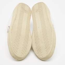 Pre Owned Saint Laurent White Leather Court Classic SL/06 Sneakers Size 39