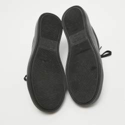 Saint Laurent Paris Black Leather Andy Low Top Sneakers Size 37