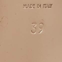 مملوكة مسبقًا Saint Laurent Beige Patent leather Tribute Sandals Size 39