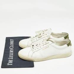 Saint Laurent White Leather Court Classic Sneakers Size 40