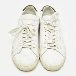 Saint Laurent White Leather Court Classic Sneakers Size 40