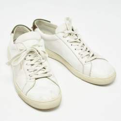 Saint Laurent White Leather Court Classic Sneakers Size 40