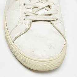 Saint Laurent White Leather Court Classic Sneakers Size 40