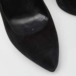 Saint Laurent Black Suede Janis Pumps Size 37