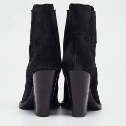 Pre Owned Saint Laurent Black Suede Theo Chelsea Boots Size 41.5