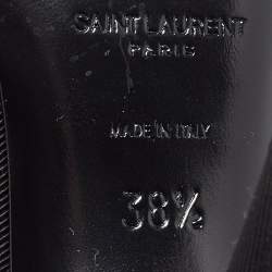 Saint Laurent Black Grosgrain St Sulpice Slingback Pumps Size 38.5