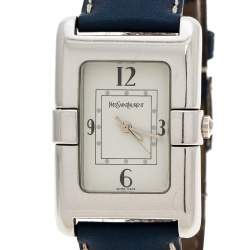 Saint Laurent Paris White Stainless Steel Classic Women's Wristwatch 26 mm