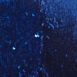 Sally Lapointe Royal Blue Sequin Pencil Skirt M
