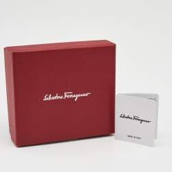 Salvatore Ferragamo Vara Bow Red Leather Gold Tone Bracelet