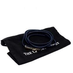 Pre Owned حزام سكيني سالفاتوري فيراغامو جلد أزرق طويل 95 سم