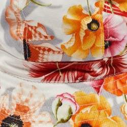 Salvatore Ferragamo Multicolor Floral Print Cotton Bucket Hat Size 58