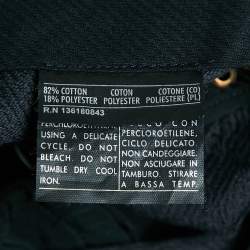 Salvatore Ferragamo Black Floral Jacquard Lace-Up Trousers M