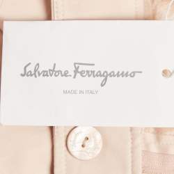 Salvatore Ferragamo Pink Cotton Trousers M