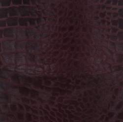 Salvatore Ferragamo Burgundy Giraffe Pattern Leather Pencil Skirt S