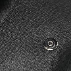 Pre Owned Salvatore Ferragamo Black Leather Vara Bow Chain Bag