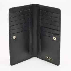 مملوكة مسبقًا محفظة طويلة سالفاتوري فيراغامو غانسيني جلد ذهبي