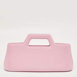 Pre Owned Salvatore Ferragamo Light Pink Leather Wanda East-West Bag
