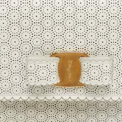 Pre Owned Salvatore Ferragamo White Leather Ginny Crossbody Bag