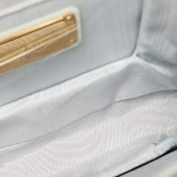 Pre Owned Salvatore Ferragamo White Leather Ginny Crossbody Bag