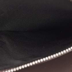 Pre Owned Salvatore Ferragamo Hug Dark Beige Leather Clutch