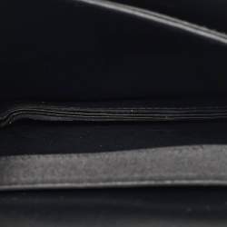 Pre Owned حقيبة سالفاتوري فيراغامو آيلين إطار ساتان أسود سلسلة/حزام