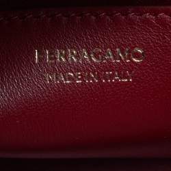 Pre Owned Salvatore Ferragamo Hug Soft Medium Black Leather Shoulder Bag