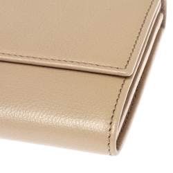 Pre Owned محفظة سالفاتوري فيراغامو كونتينينتال غانسيو مزدوج جلد أسود