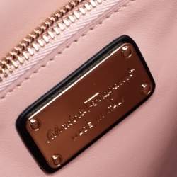 Pre Owned حقيبة كتف سالفاتوري فيراغامو فارا RW  جلد سوداء بقلاب 