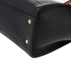 مملوكة مسبقًا Salvatore Ferragamo Black Leather Medium Amy Tote