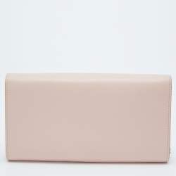 Salvatore Ferragamo Light Pink Leather Vara Bow Wallet on Chain