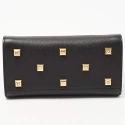 Pre Owned Salvatore Ferragamo Black Leather Small Studio Box Bag