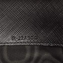 Salvatore Ferragamo Black Leather Vara Bow Continental Wallet