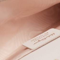 مملوكة مسبقًا Salvatore Ferragamo Light Pink Leather Vara Bow Wallet on Chain 