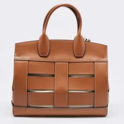 Pre Owned Salvatore Ferragamo Brown Leather Studio Tote